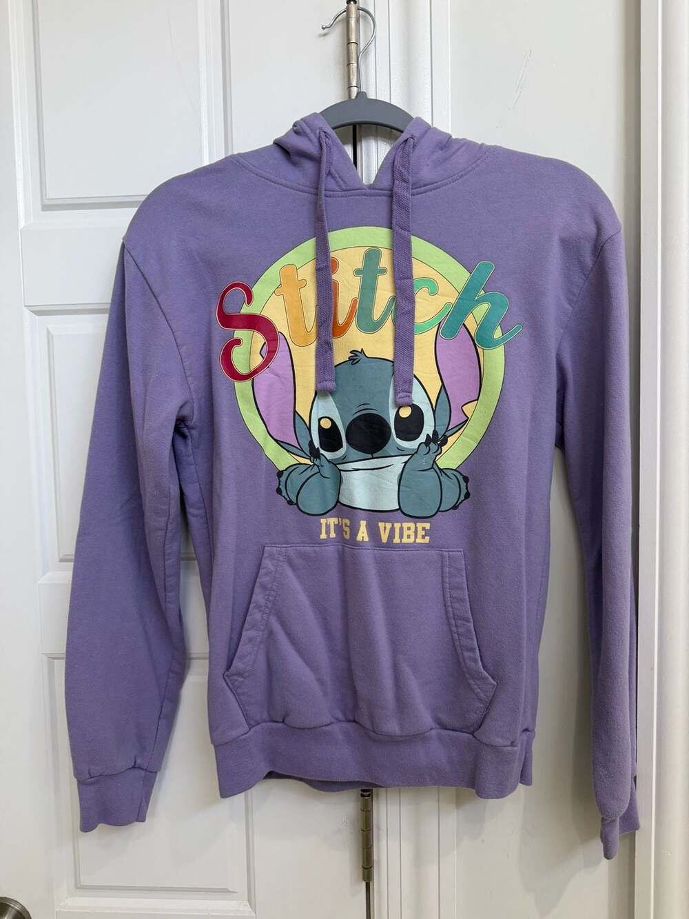 Disney Stitch It's A Vibe Purple Hoodie